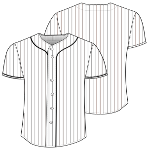Patron ropa, Fashion sewing pattern, molde confeccion, patronesymoldes.com Baseball shirt OP 7067 MEN Shirts